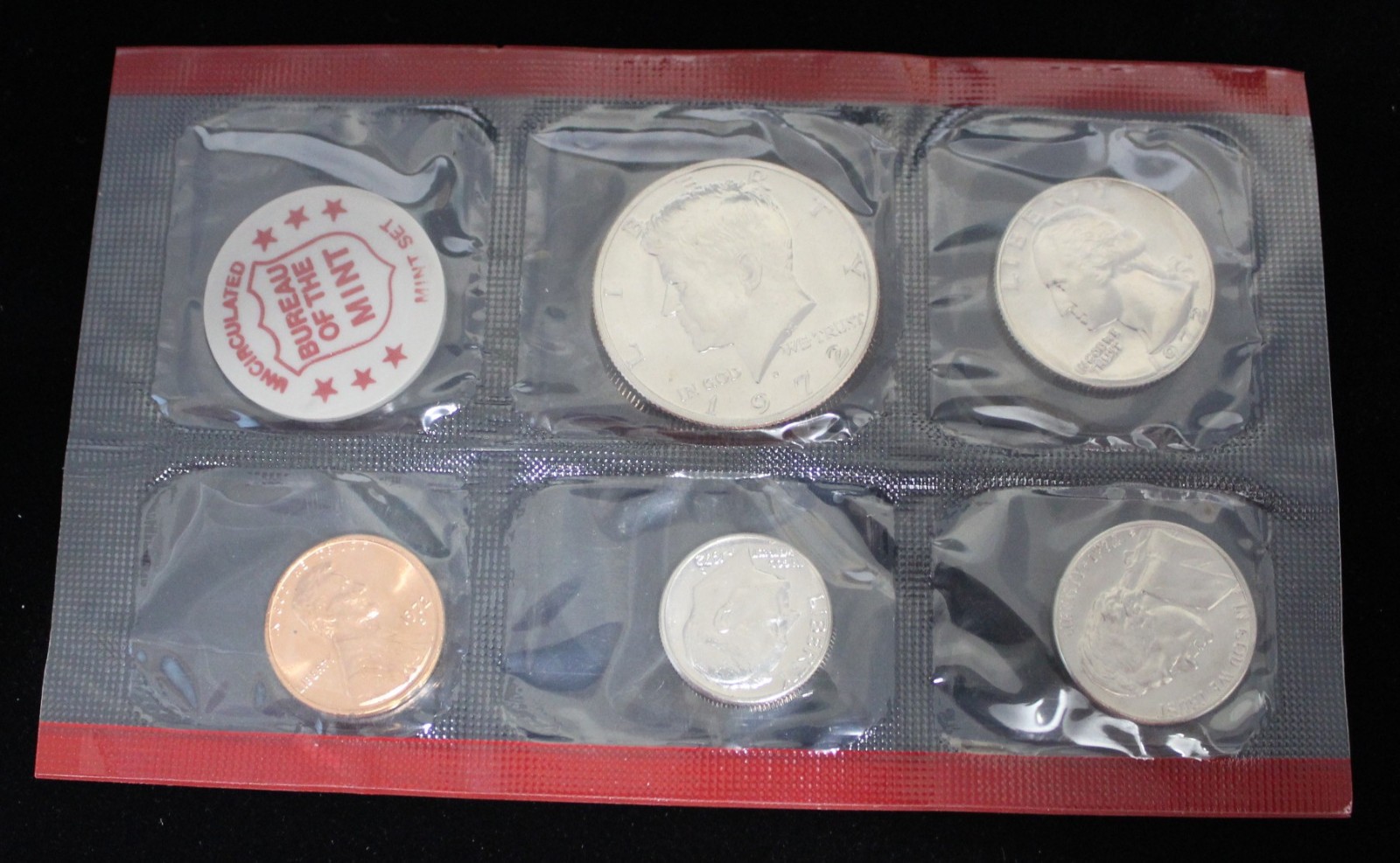 BUREAU OF THE MINT 1972 UNCIRCULATED MINT SET