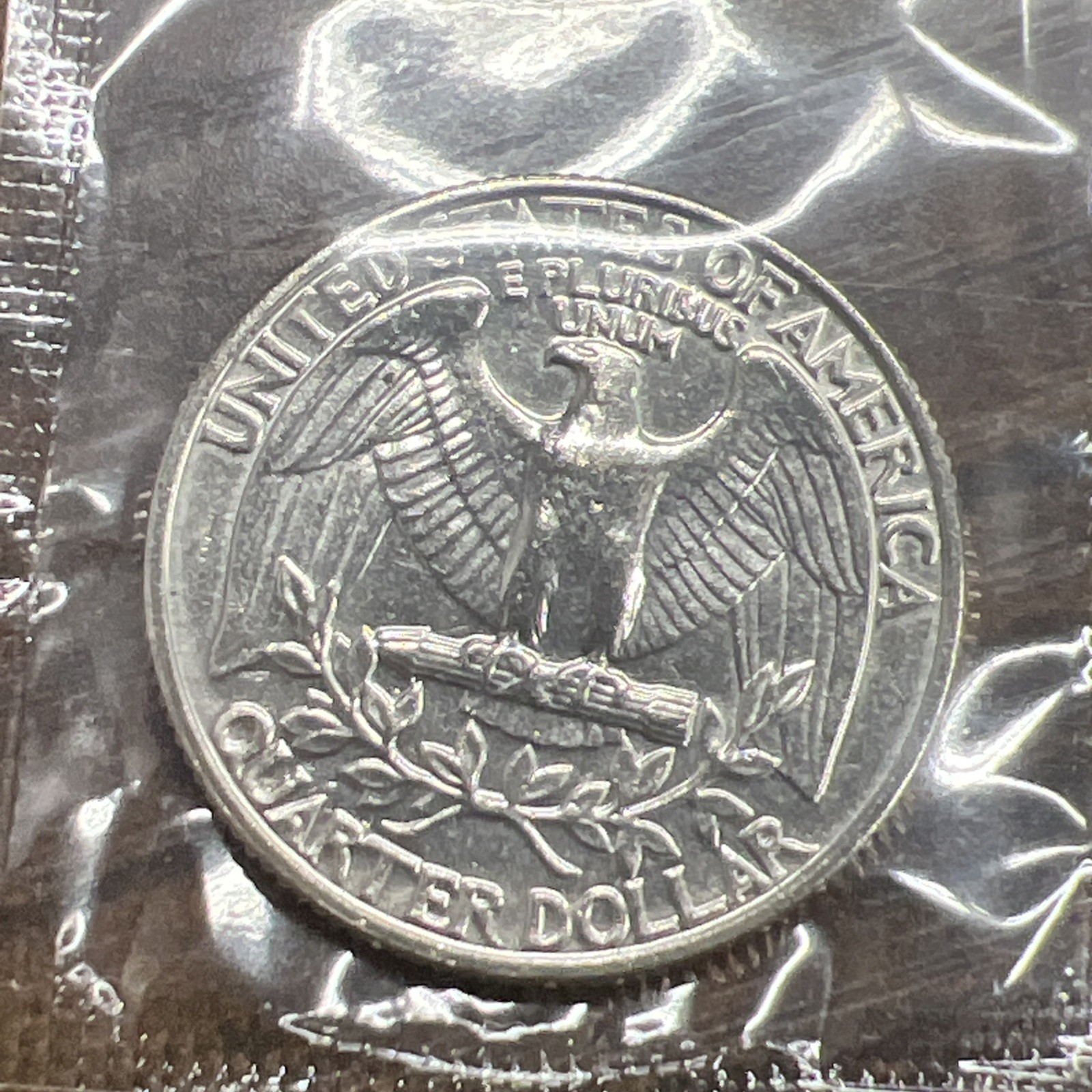 1981 P+D Washington Quarters ~ Uncirculated in Cellophane from Mint Set