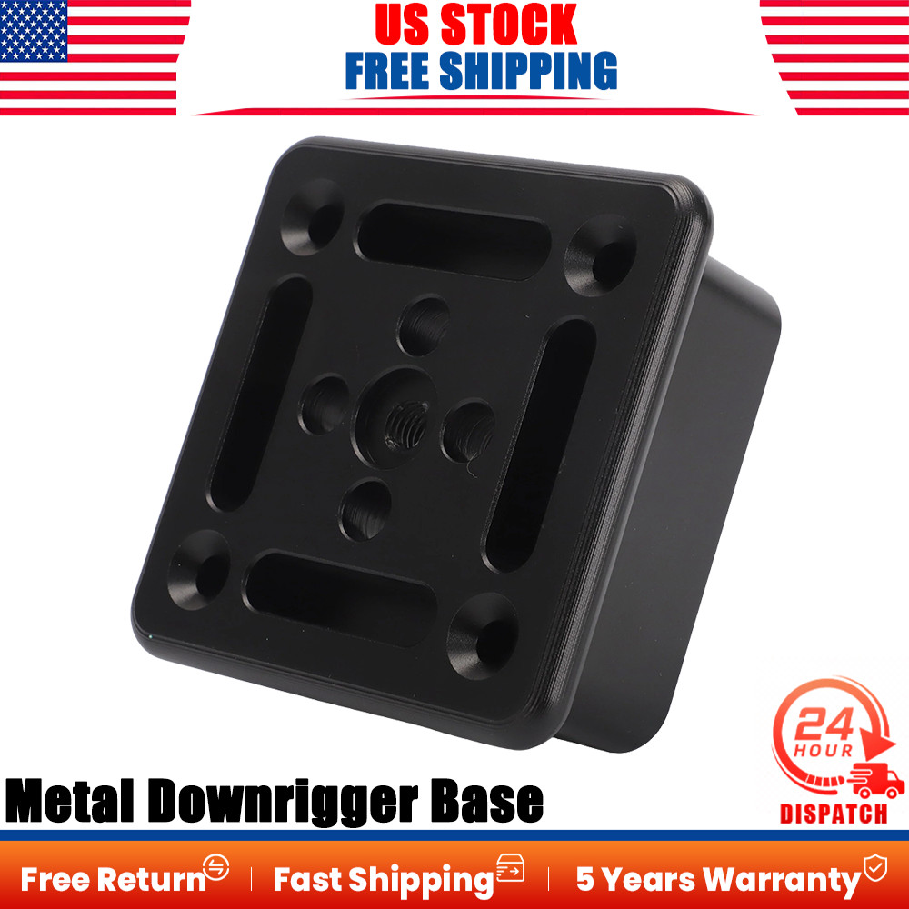For Most Fishing Boats Cannon Style Full Size Metal Downrigger Base Mount 3 3/4"