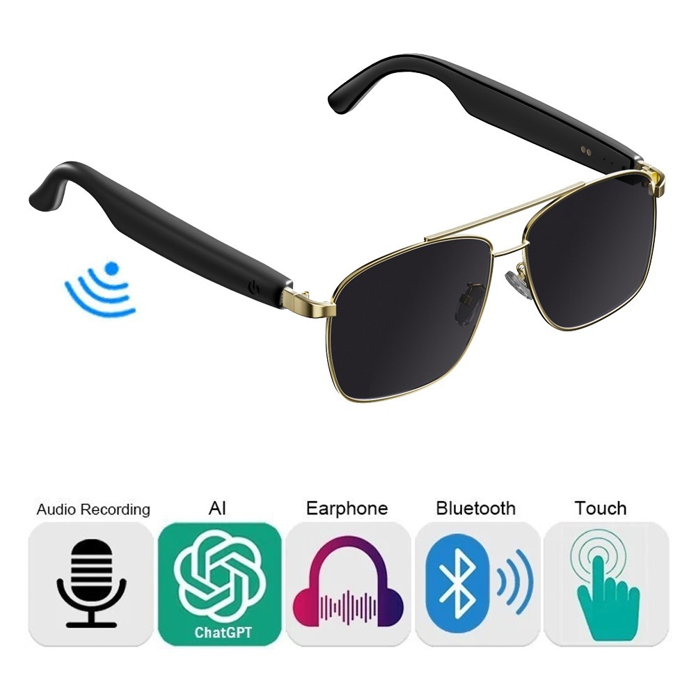 Ai Translation Smart Glasses Sunglasses Bluetooth Speaker Calling Music Headset
