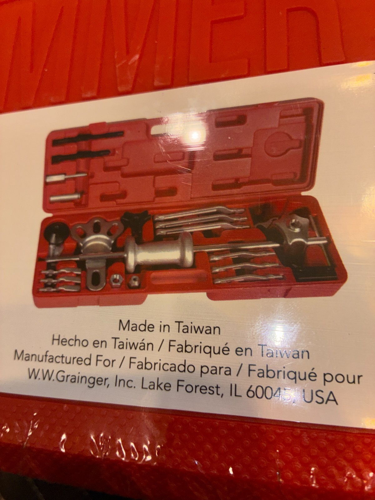 Westward 1Mzp8 Slide Hammer Puller Set, 10 Way NIB