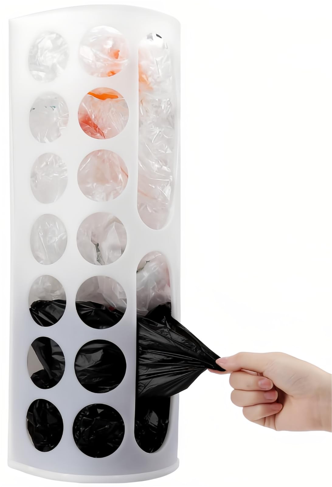 Plastic Bag Holder for Grocery Bags，Large Capacity Plastic Bag Dispenser, Mul...