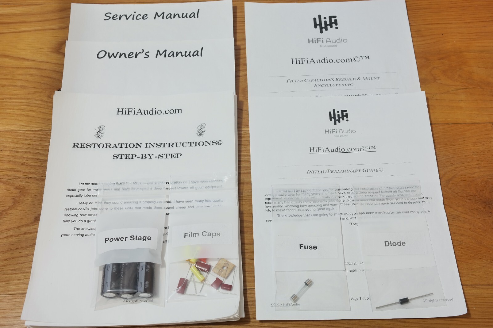KLH model 8 tuner restoration recap repair upgrade rebuild kit capacitor