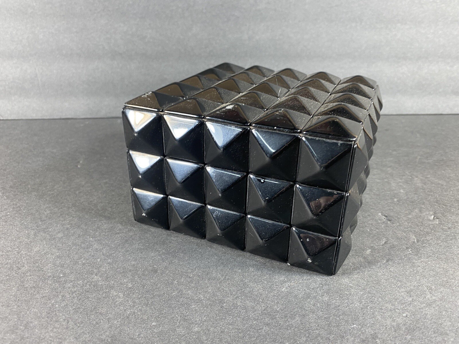 Decorative Geometric Style Black Decor Box
