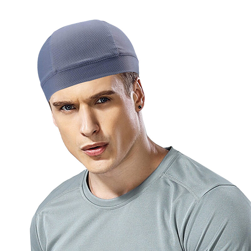 Summer Men Cooling Skull Caps Helmet Liner Beanie Cap Sweat Wicking Cycling Hat