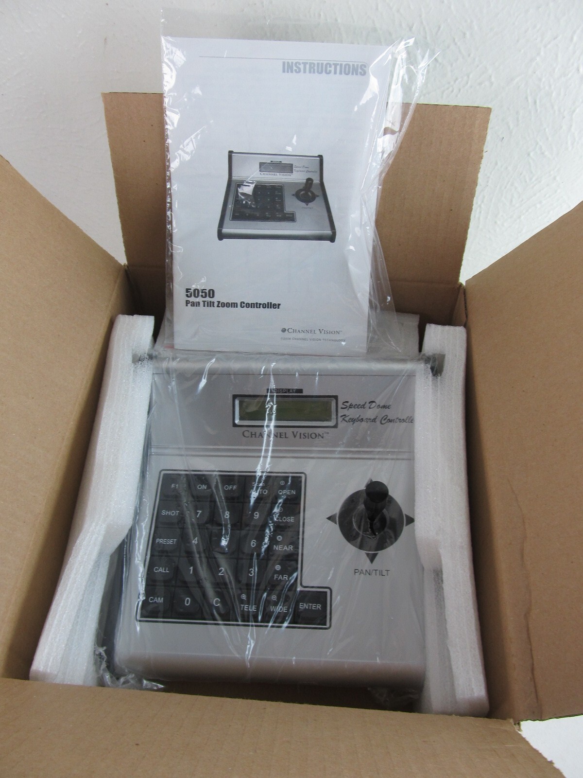 Channel Vision 5050 PTZ Pan Tilt Zoom Controller New, Open Box