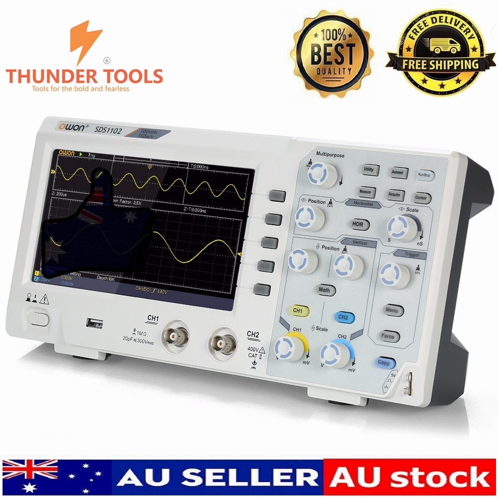 Thunder Tools Owon SDS1202 Oscilloscope Oscillometer Digital Storage