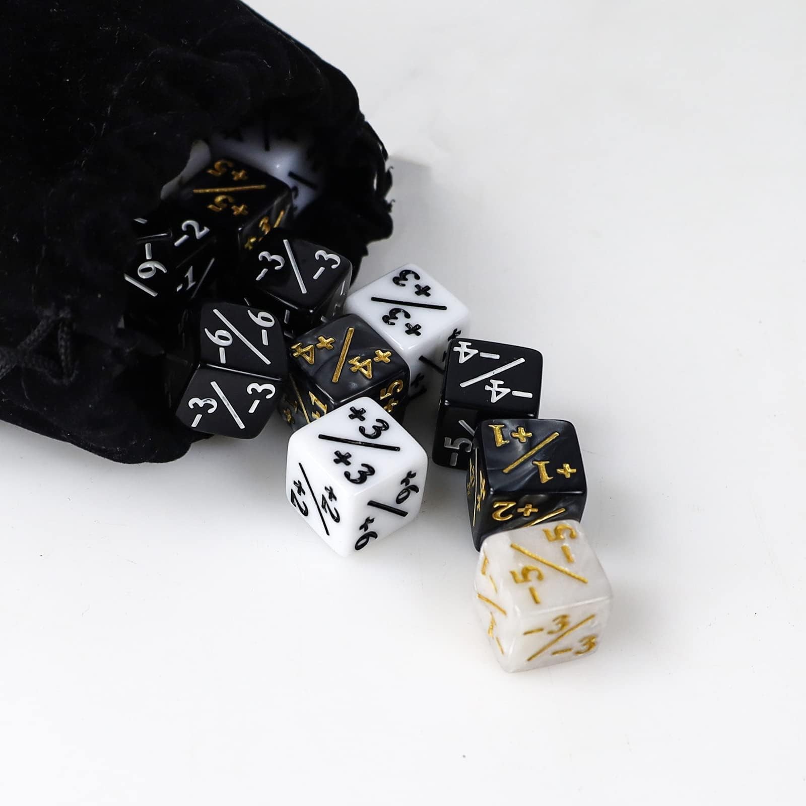 48 Pieces MTG Dice Counters Token Dice, Magic The Gathering Glitter Sparkle, ...