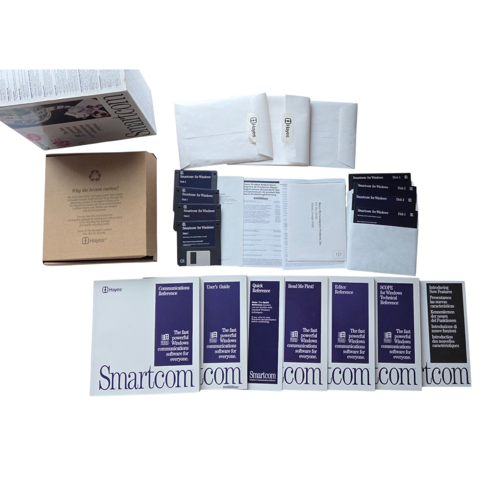 Hayes Smartcom Communication Software for Windows 3.5" Disks 08-00677