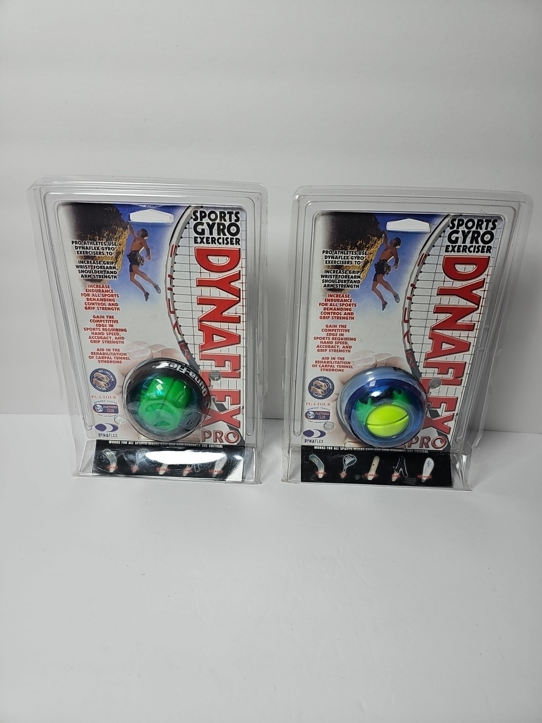 NOS Dynaflex Pro Sports Gyro Wrist Exerciser Lot Of 2