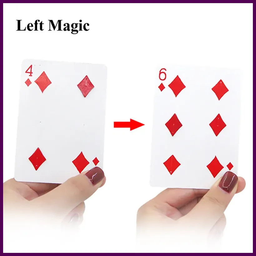 Fantastic 4 to 6 Moving Point magic tricks Close Up Card Magic Professional