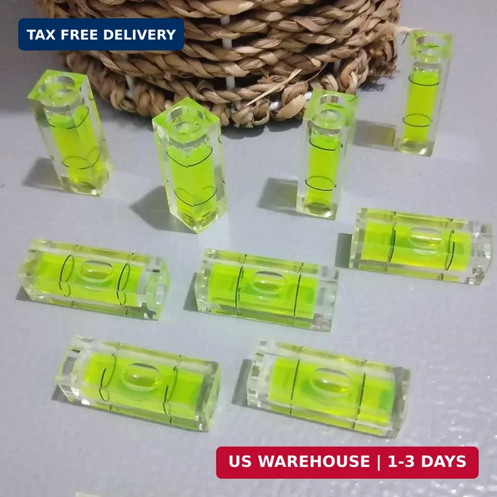 6pcs Small Bubble Level Mini Square Bubble Spirit Levels Leveling Tools New