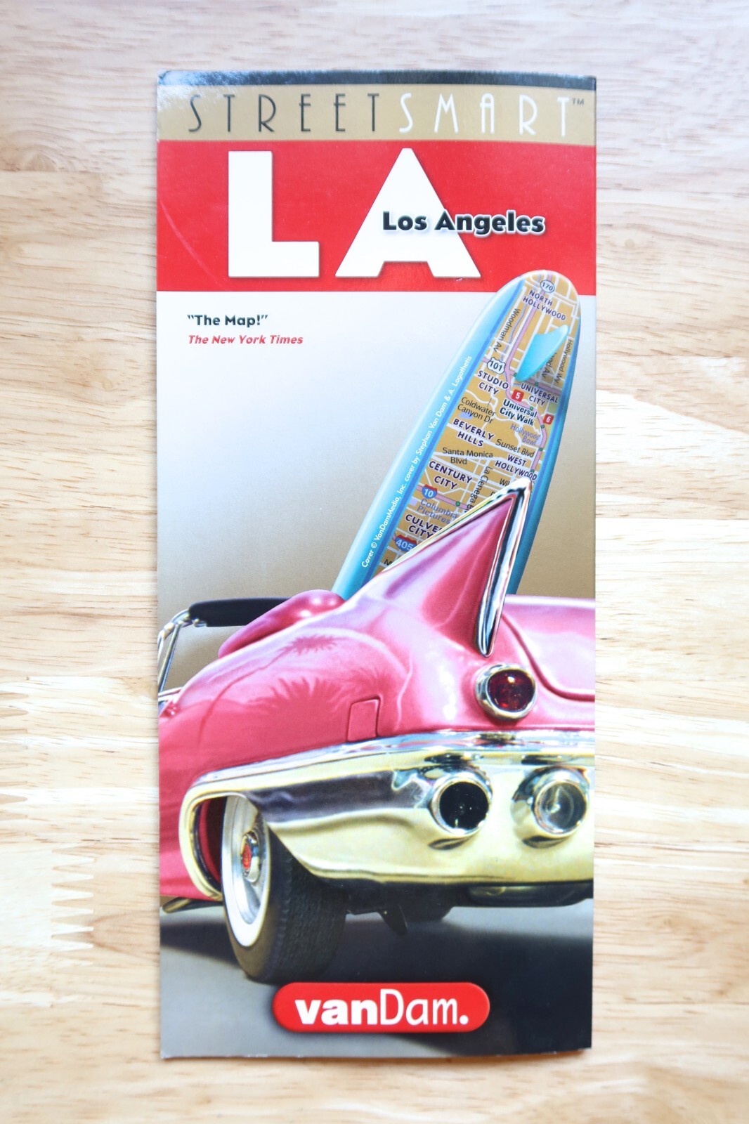StreetSmart Los Angeles Map by VanDam Laminated pocket size City Street