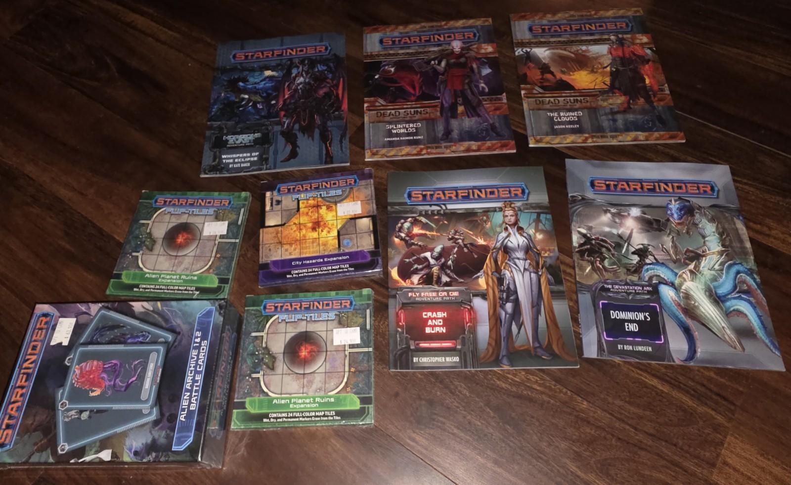 Starfinder Lot Alien Archive Sealed 3 Map Packs Sealed 5 Adventure Packs