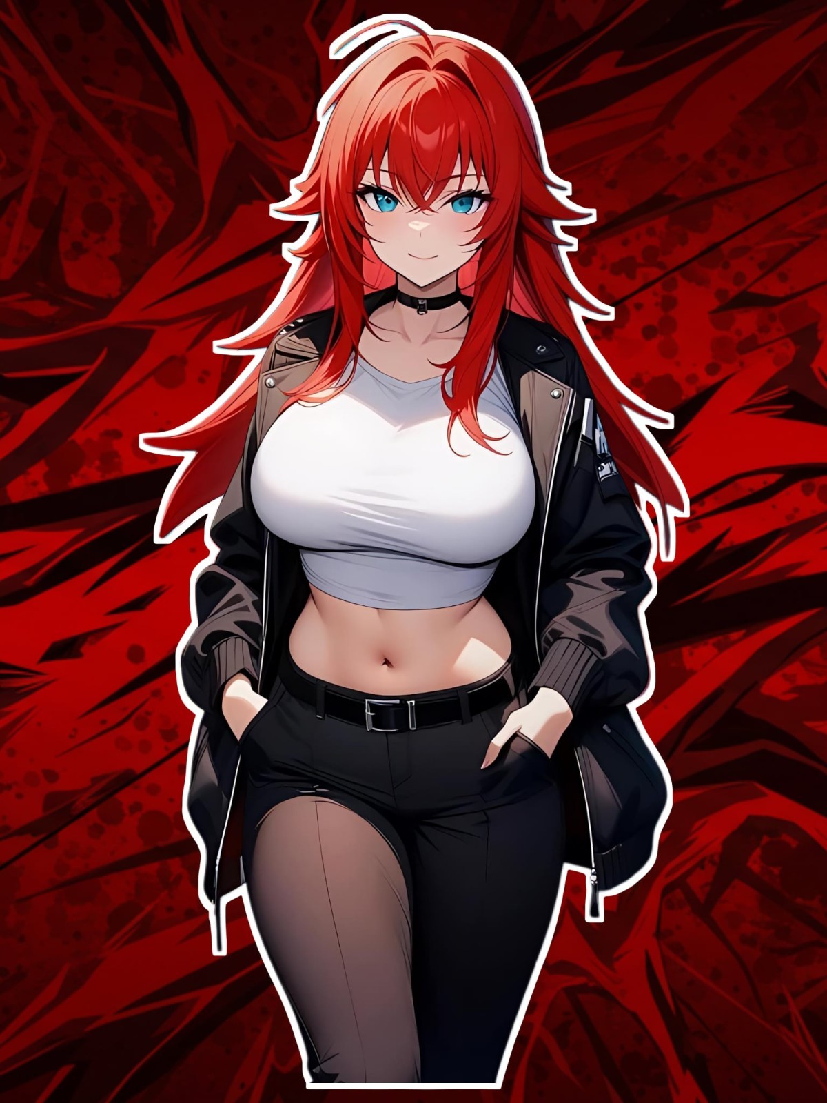 Anime Waifu Highschool DxD Rias Gremory 6" Vinyl Sticker