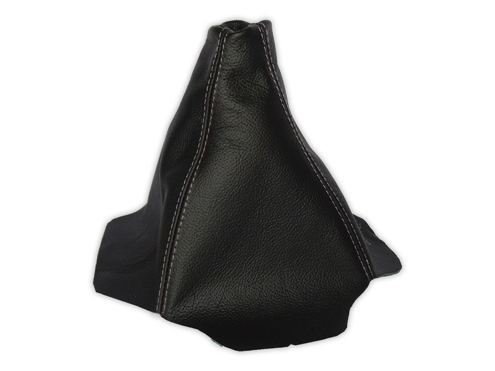 Shift Boot For Audi 80 / 90 / 4000 B2 1985-1987 Leather Gray Stitching