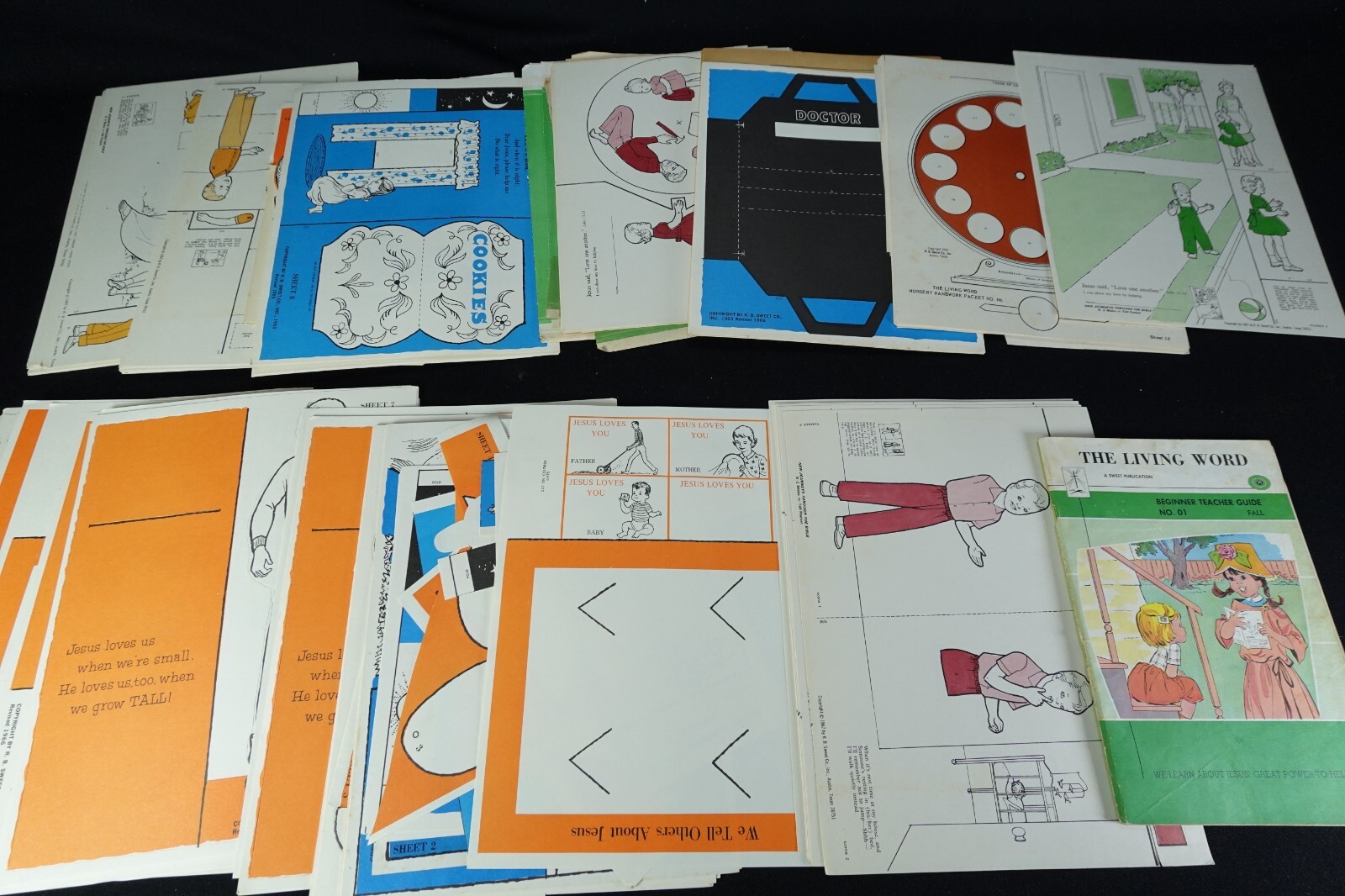 1966 67 Sweet Company Christian Sunday School Visual Aids Multiple Copies Unused