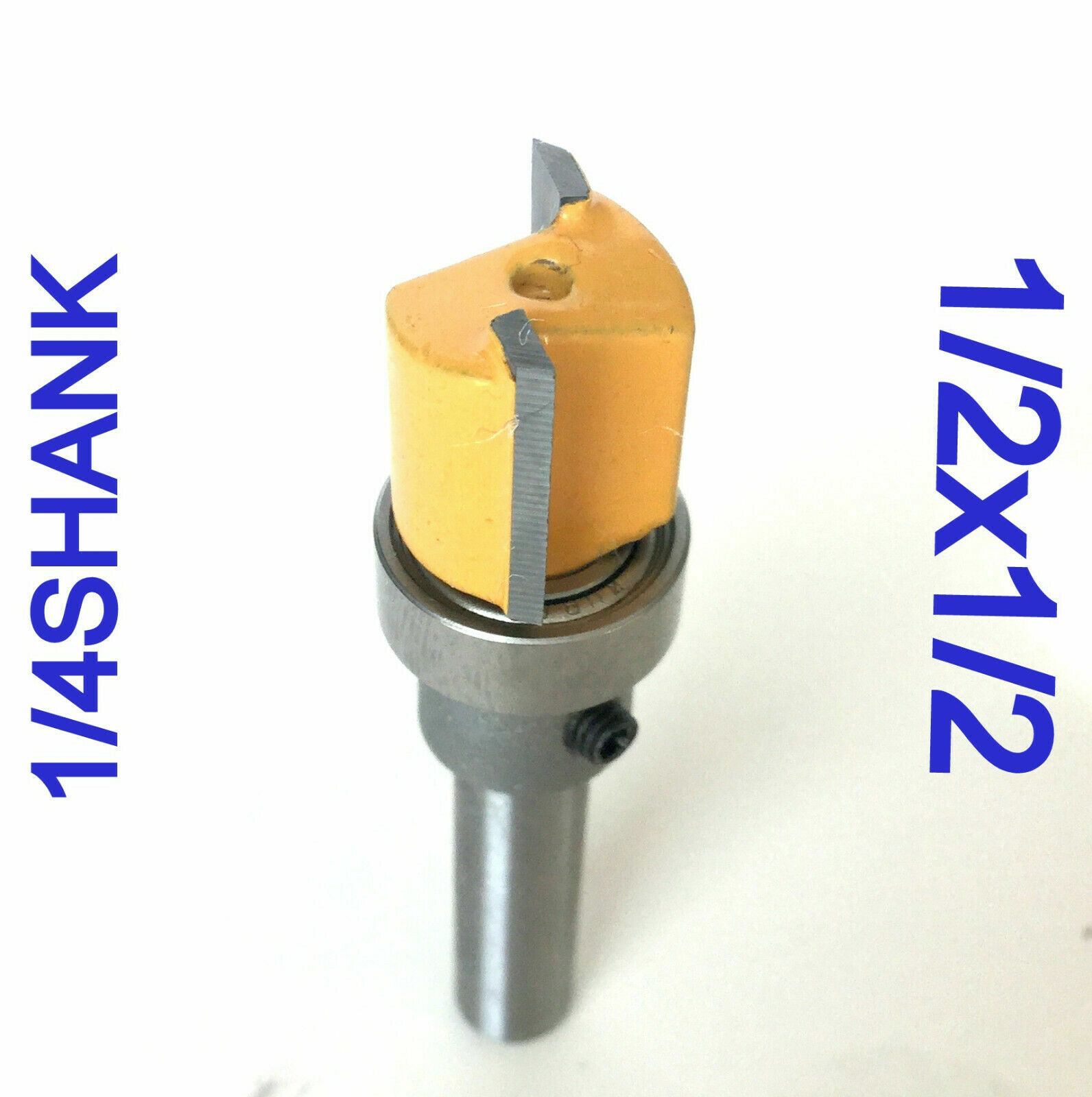1 pc 1/4" Shank with Top Bearing Dado 1/2x1/2 Blade Flush Trim Pattern Bit S