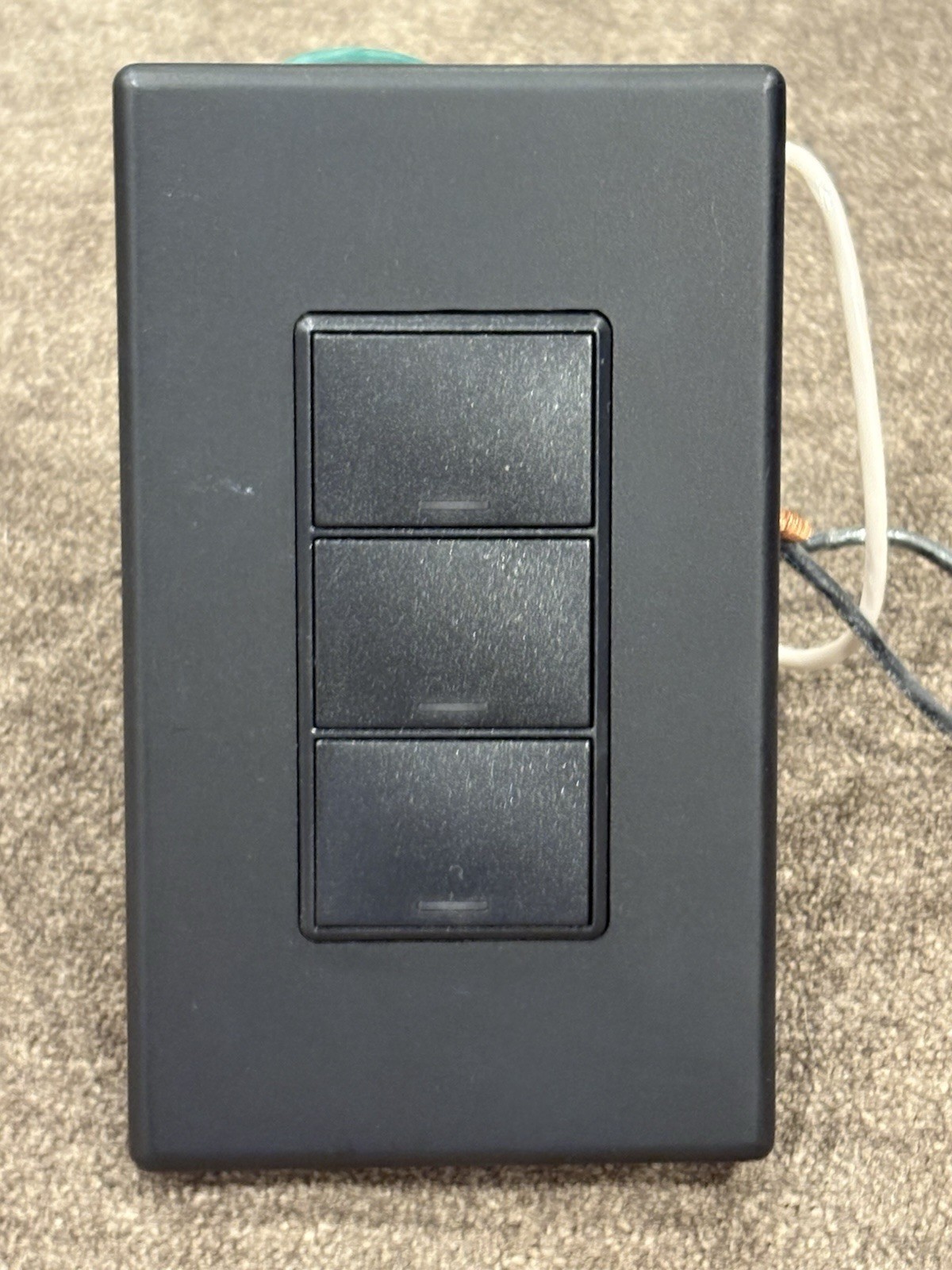 CONTROL 4 KPZ-3B1-B WIRELESS KEYPAD SWITCH, 3-BUTTON, BLACK