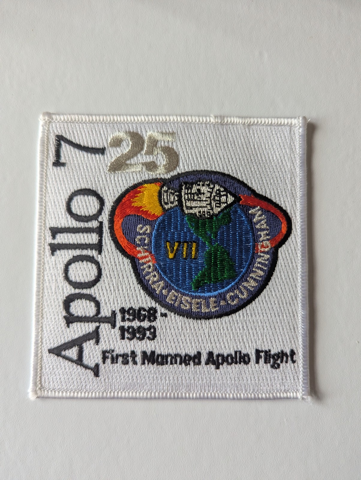 NASA Apollo 7 25 Year Commemorative Patch Emblems