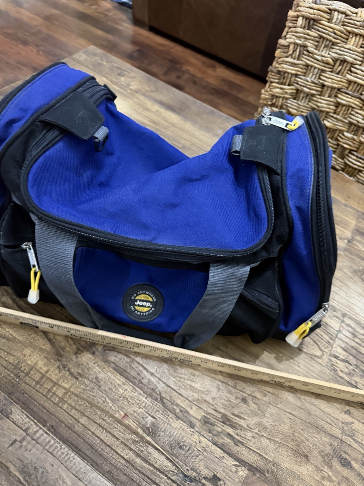 Jeep Duffle Bag blue Pre Owned