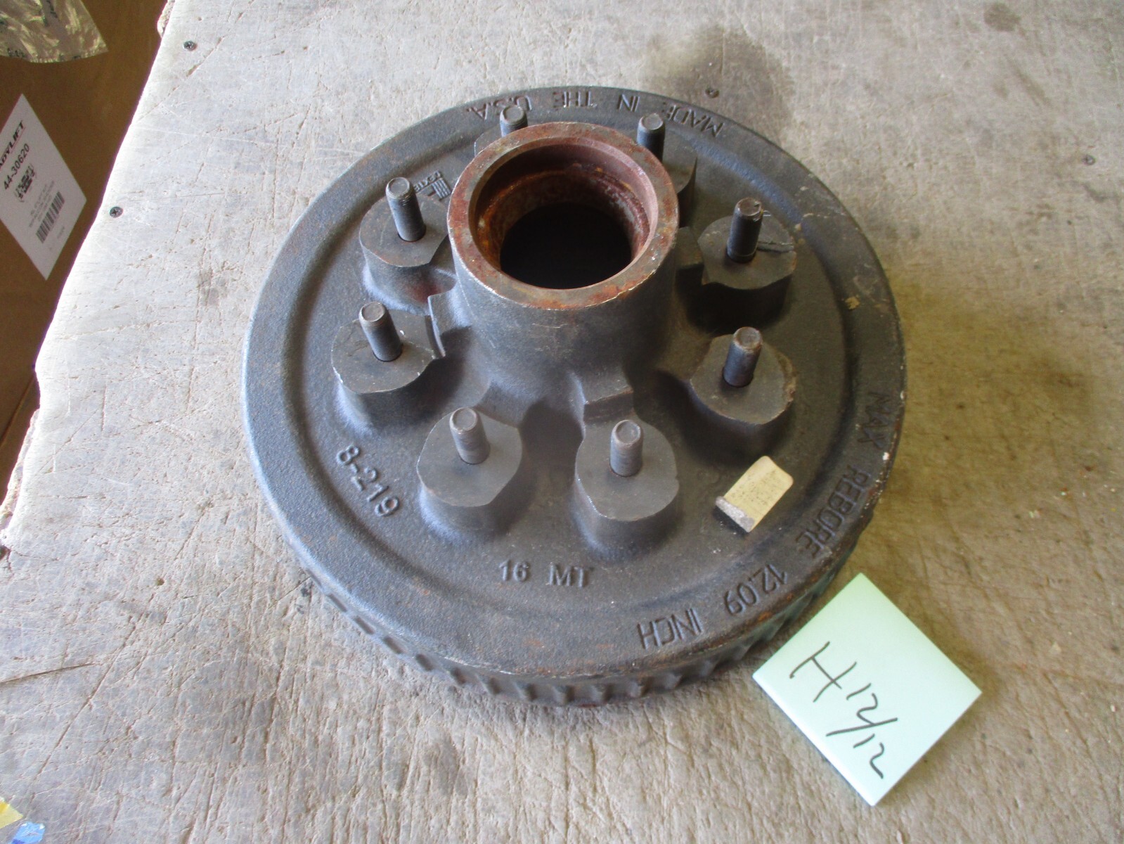 NOS 12" Dexter Brake Drum/Wheel Hub for 8-Bolt HMMWV Trailer M1101 M1102, Surf R