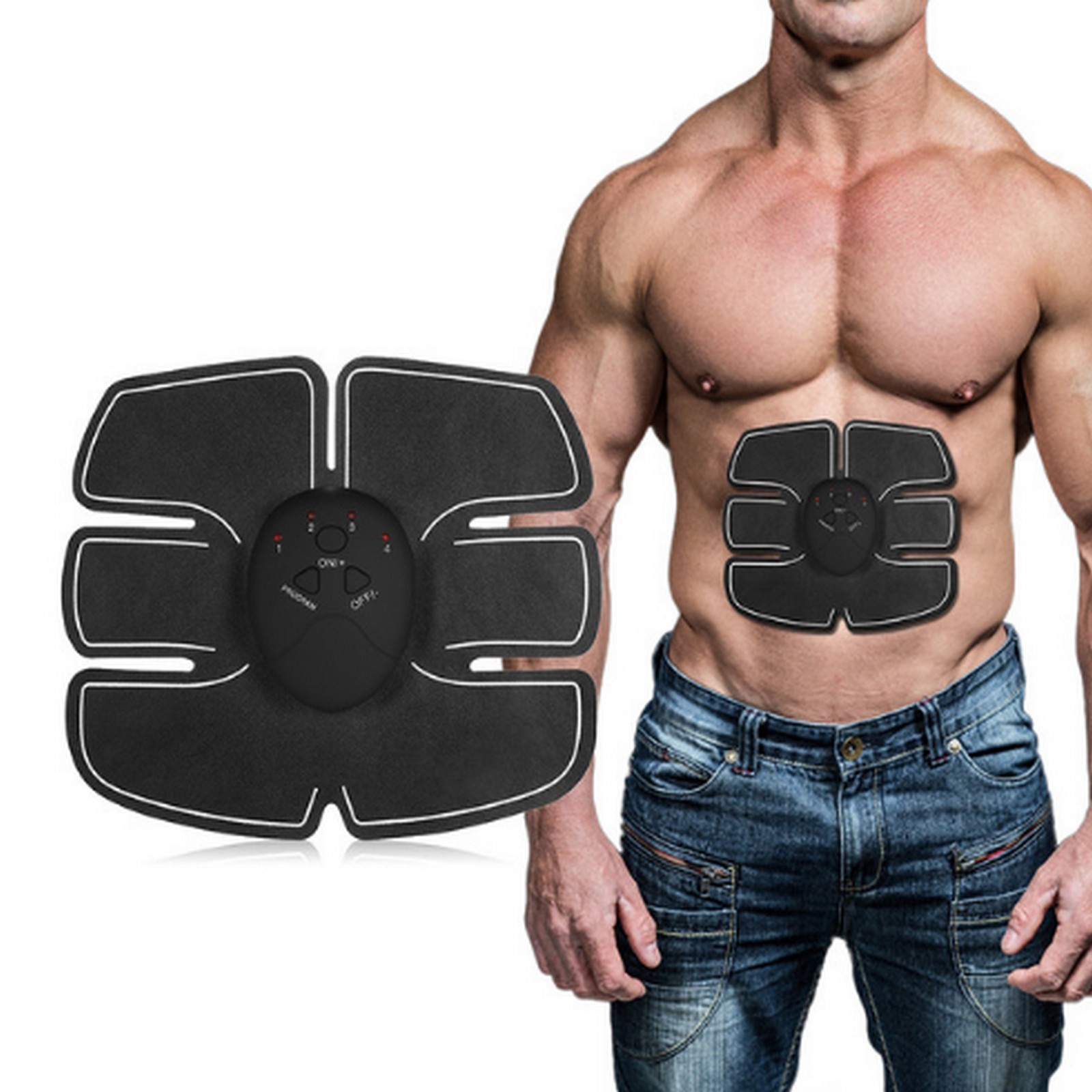 ABS Abdominal Muscle Stimulator Exerciser Toner Fitness Trainer Gear
