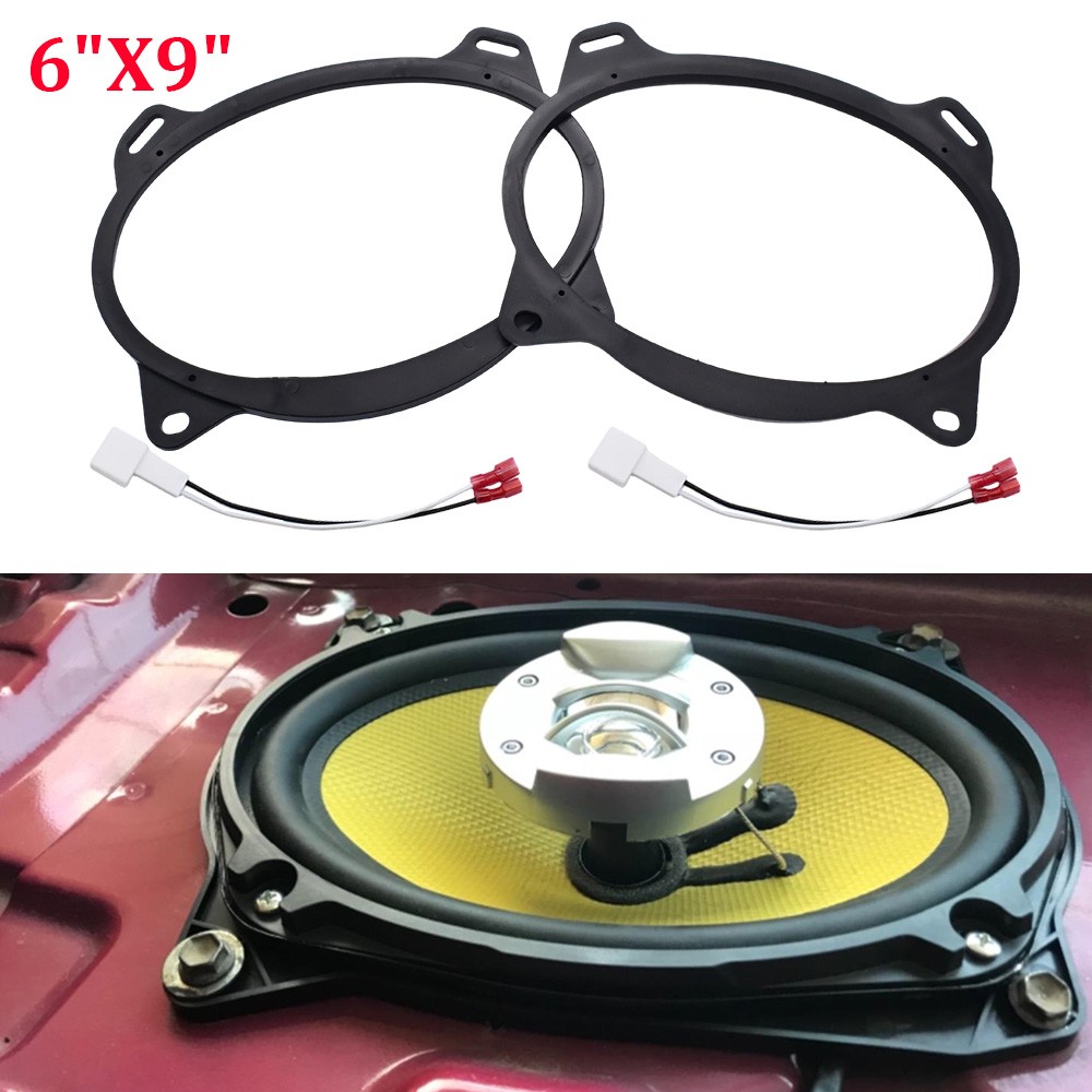 2X 6"x9" Rear Deck Speaker Adapters Bracket W/Wire For Toyota Corolla 2003-2013