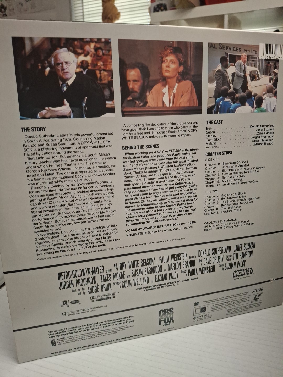 A Dry White Season (1989, LASERDISC)gr
