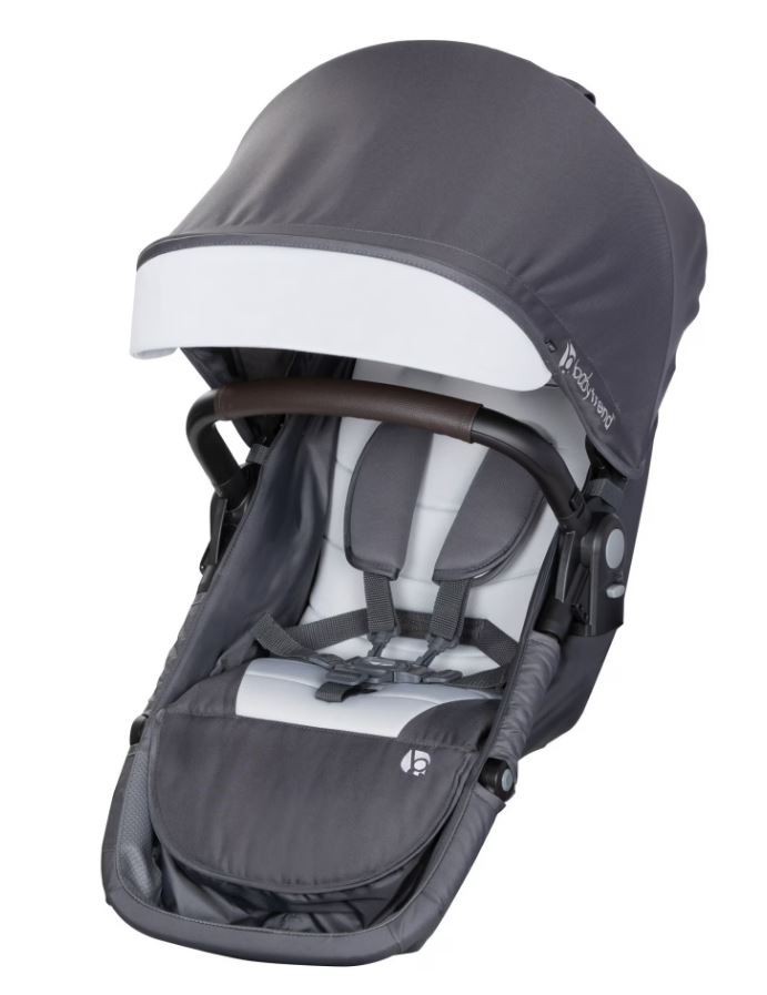 Baby Trend Morph Single to Double Stroller Second Seat in Dash Grey