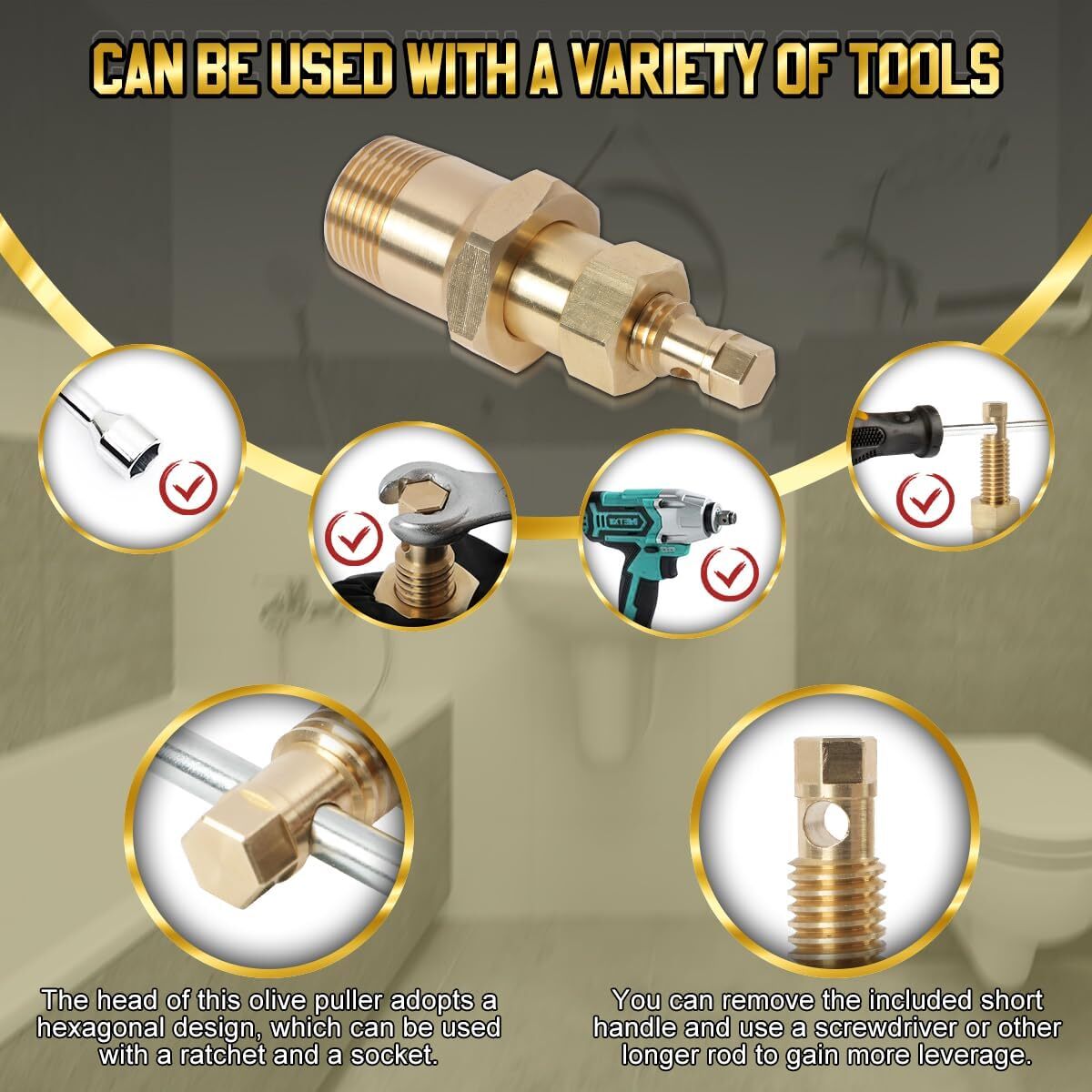 Puller Copper Compression Ring Extractor Sleeve Ferrule Removal Tool,NOT Damage