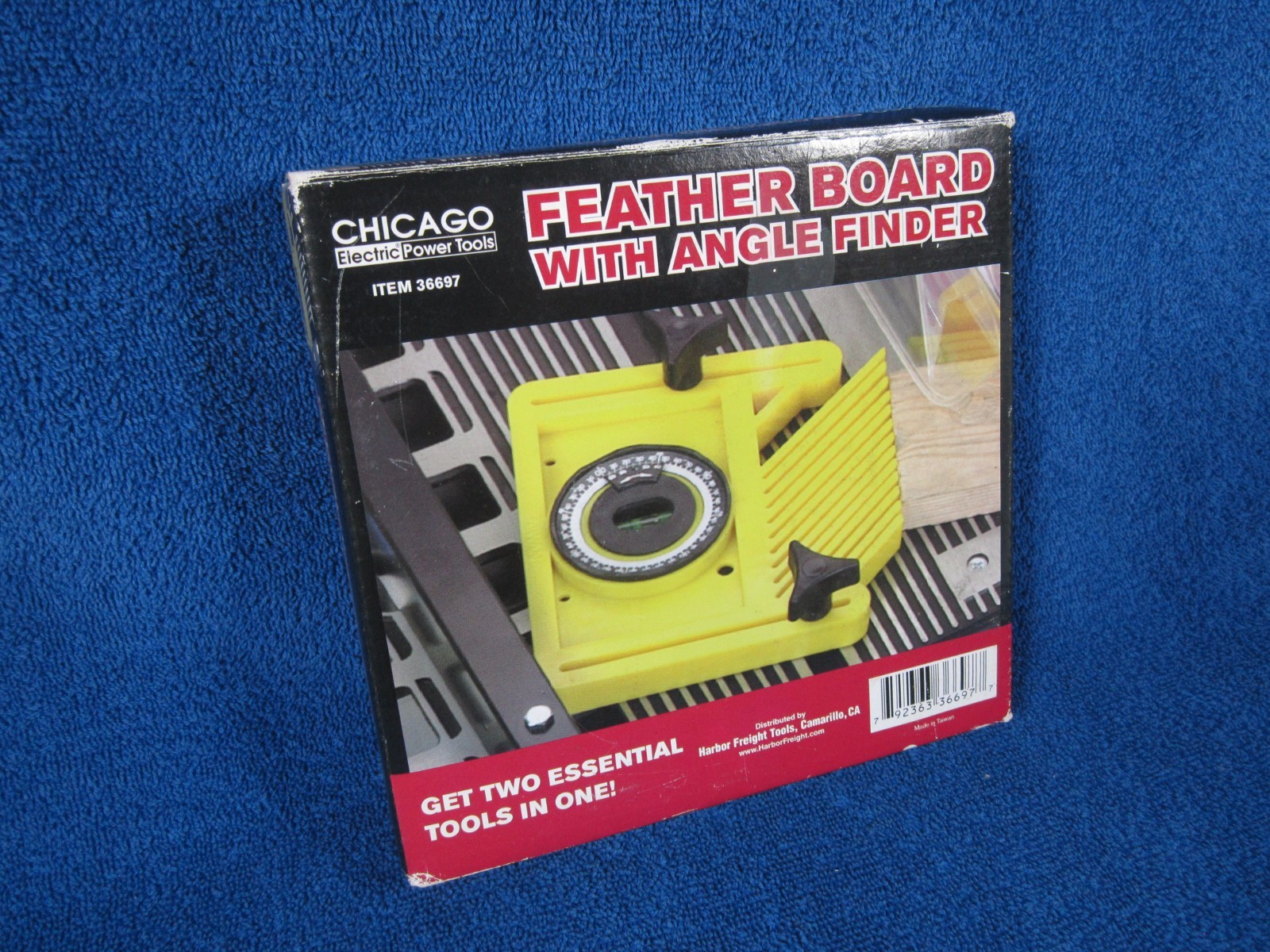 Chicago Tools Feather Board with Angle Finder Miter Guide For Table Saw NIB