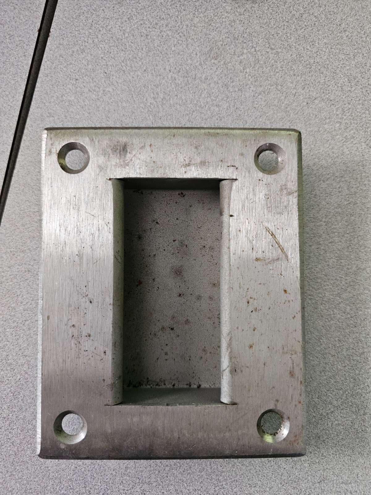 Recessed door pull/ flush pull 5 inch by 4 inch Stainless steel Heavy Duty