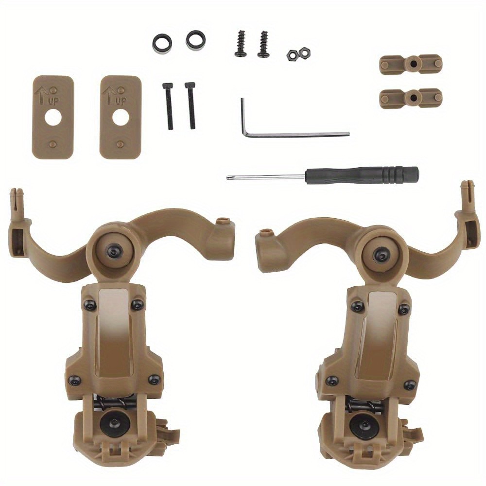 Tactical Helmet Headset Rail Mount Adjustable Headphone Holder