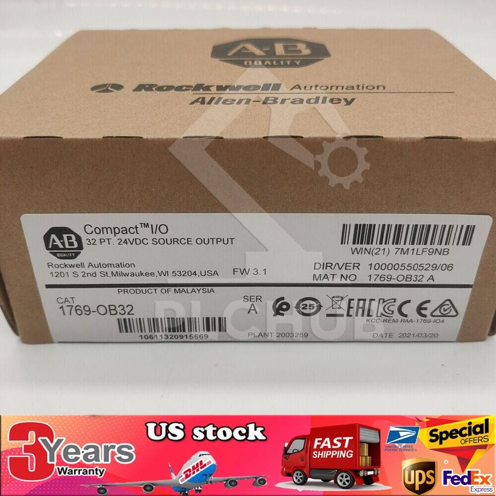 New Sealed 1769-OB32 SER A CompactLogix 32 Pt 24VDC D/O Module 1769OB32 USA