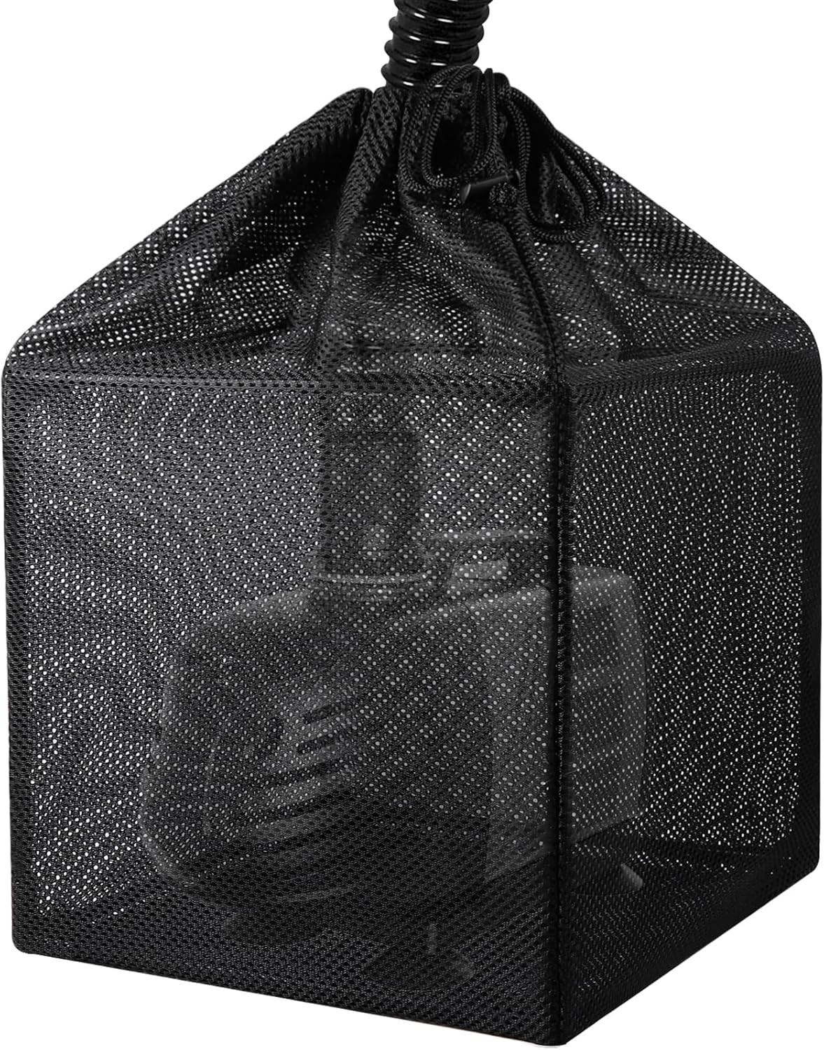 Pond Filter Bag, Pump Barrier Anti-Clogging Cube 10 inch, Black