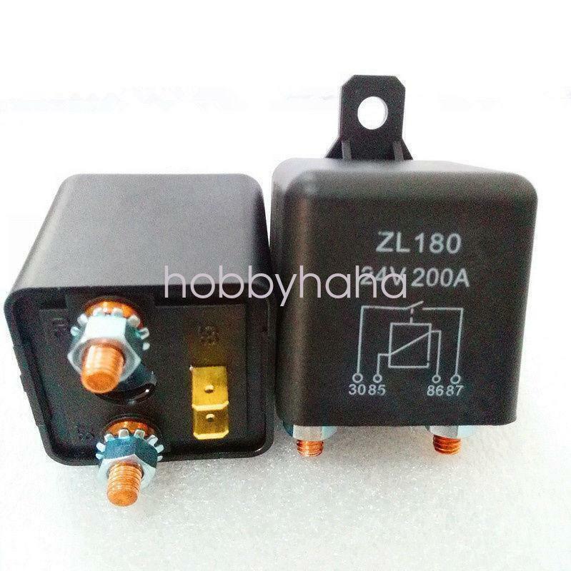 1pcs ZL180 24V 200A  2P Heavy Duty Split Charge ON/OFF Relay Car Truck Boat