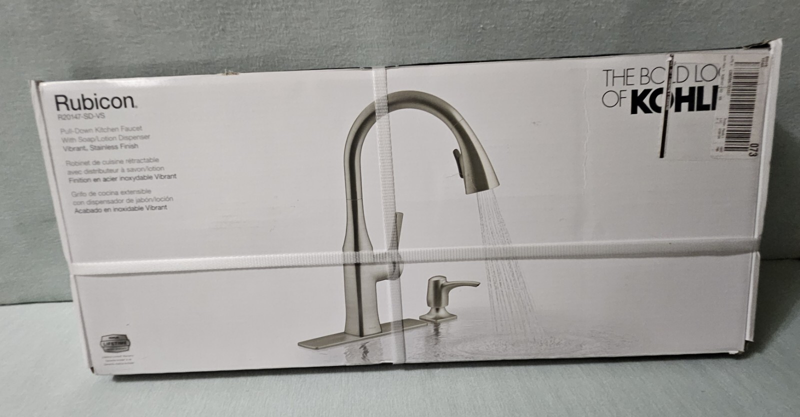 Kohler Rubicon R20147-SD-VS Single-Handle Pull-Down Sprayer Kitchen Faucet in Vi