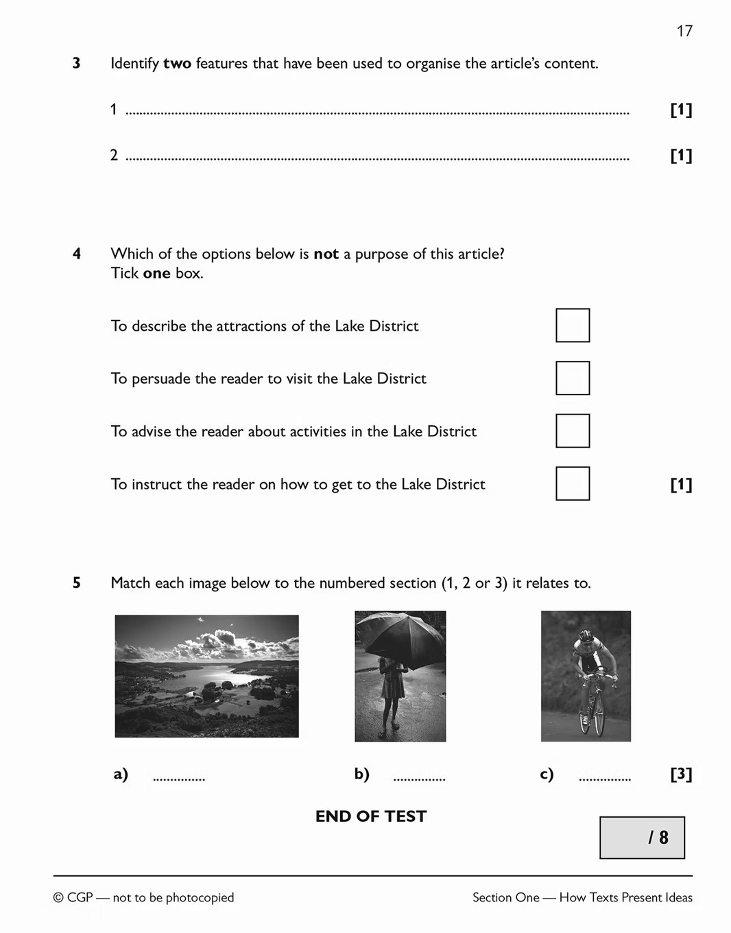 Functional Skills English Level 1 10 Min Tests | CGP | with Answers NEW