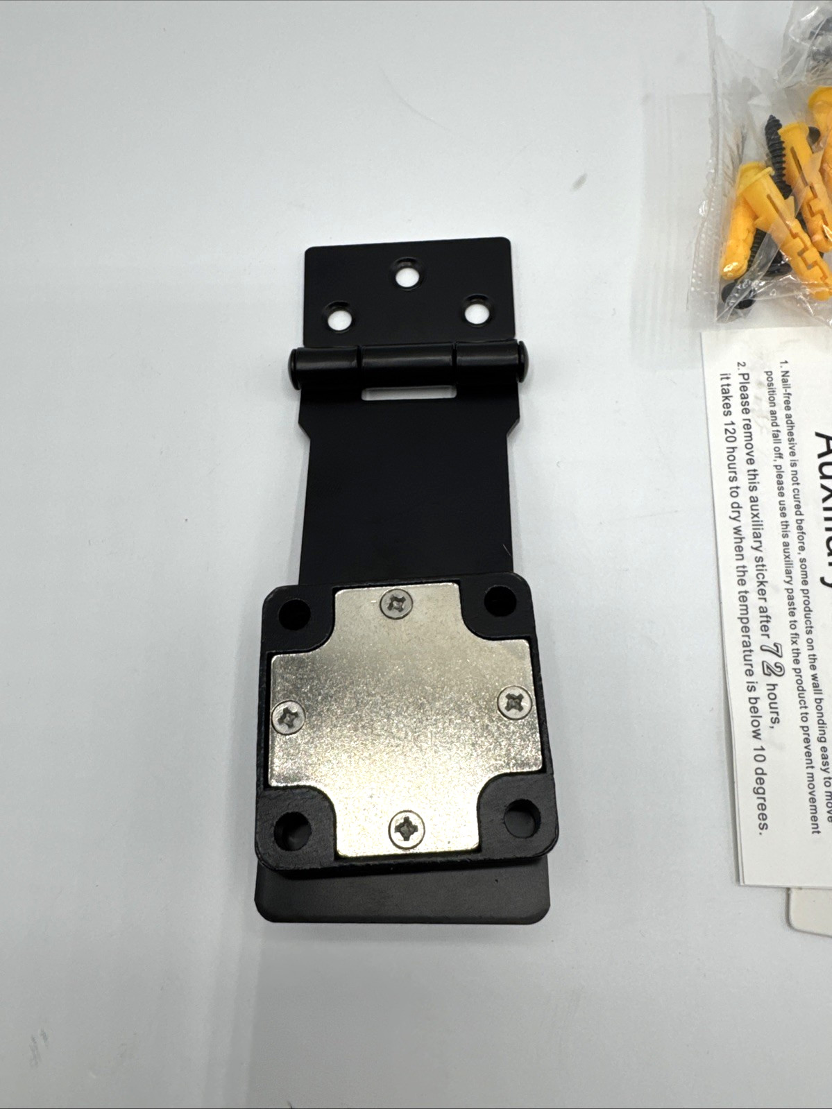 Mechanical Password Rotary Hasp Locks, Door Slide Latch Lock Black