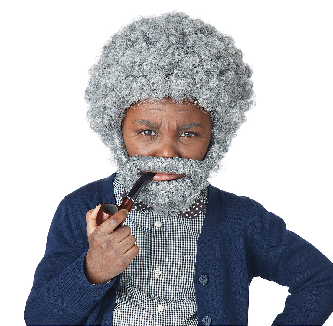 Rude Jackass Old Man Grandpa Child Costume Kit