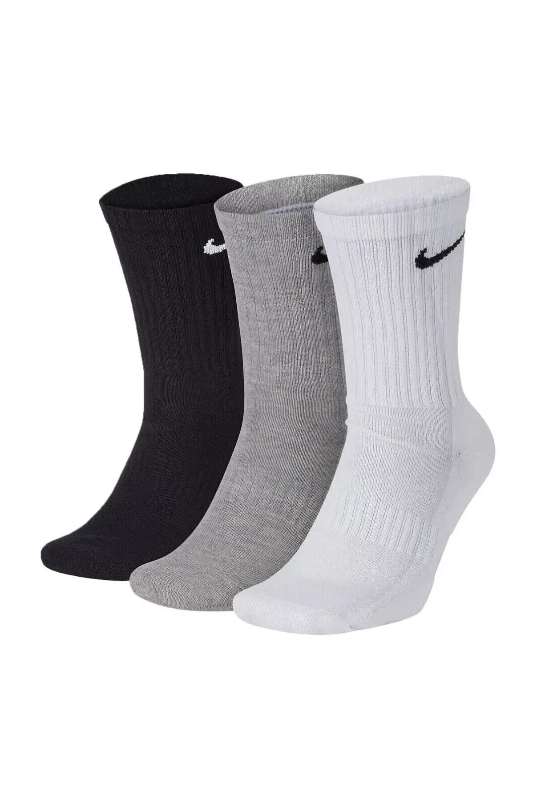 Nike Everyday Plus Cushion Drifit Men's Crew Socks, SMALL - Multi Color -6 PAIR