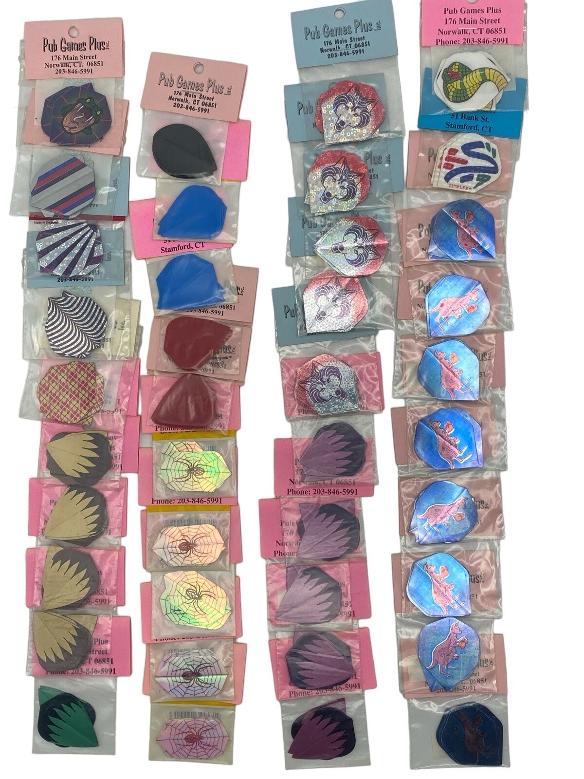 Vintage Mixed Lot Of (40) Packs Of 3 New Old Stock Of Dart Flights 120 Flights