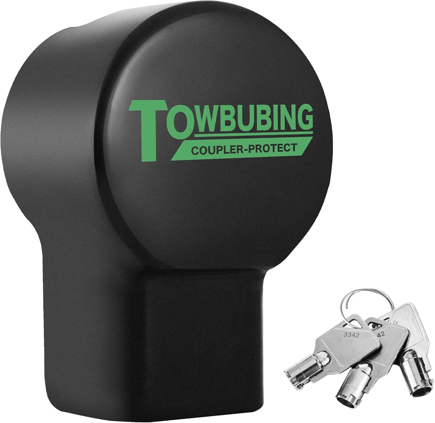 Trailer Lock Fits 2 Inch Coupler, Upgrade Anti Theft Heavy-Duty Steel Trailer Hi