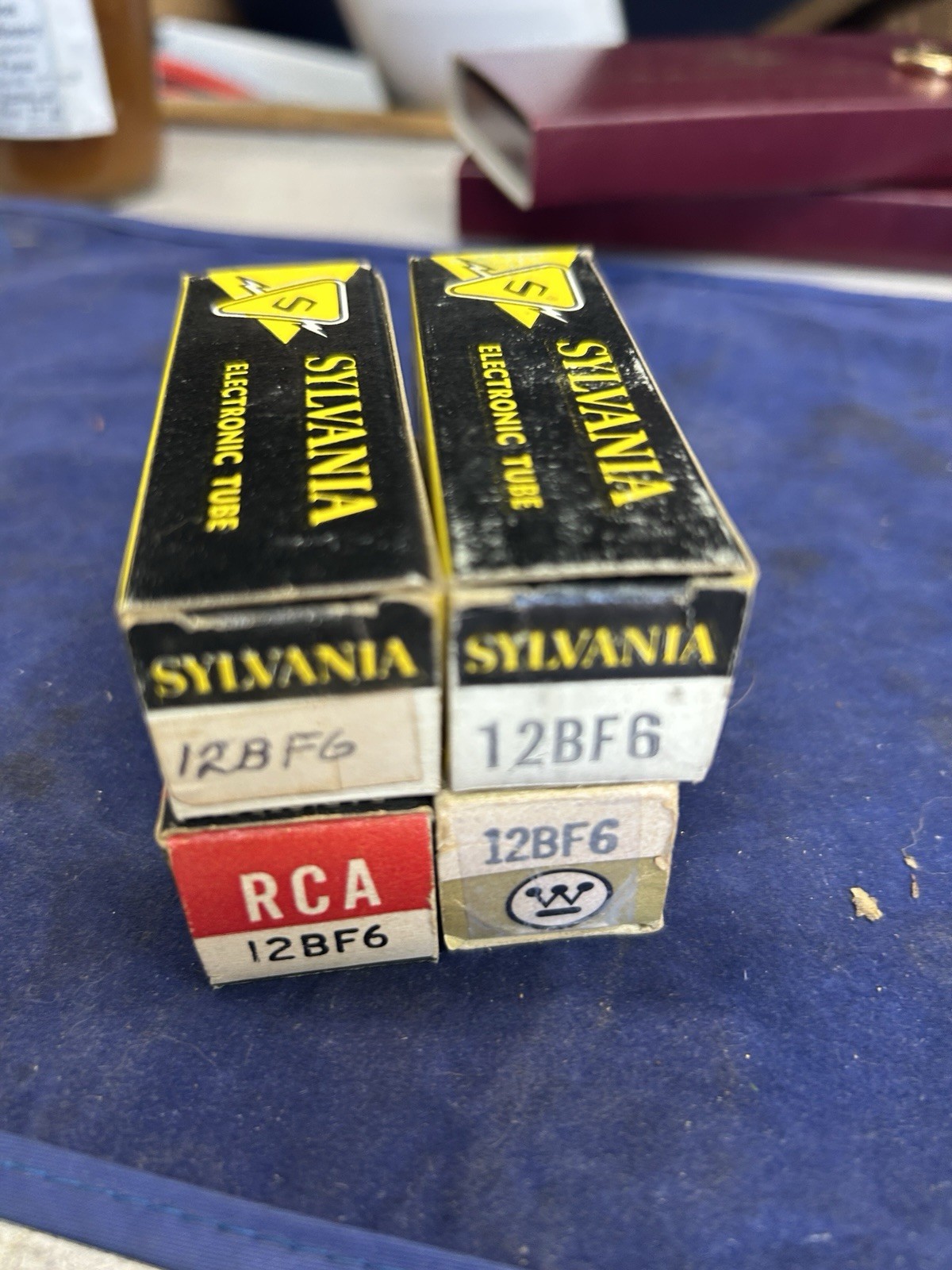 12BF6 Lot of 4  Vacuum Tubes