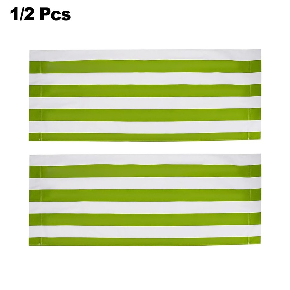 Beach Lounger Replacement Fabric Polyester 120x45 cm Fruit Green White