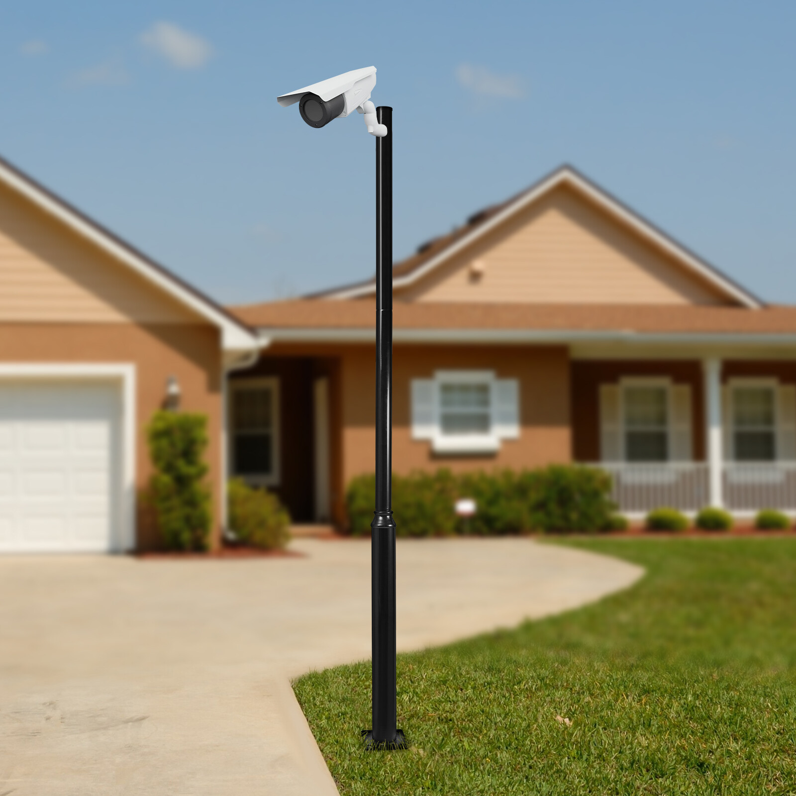 3M Outdoor Split Street Light Pole Size Pole Courtyard Lighting Post 114+76mm