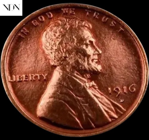 1916-D Lincoln Wheat Penny Cent - Gem BU Red