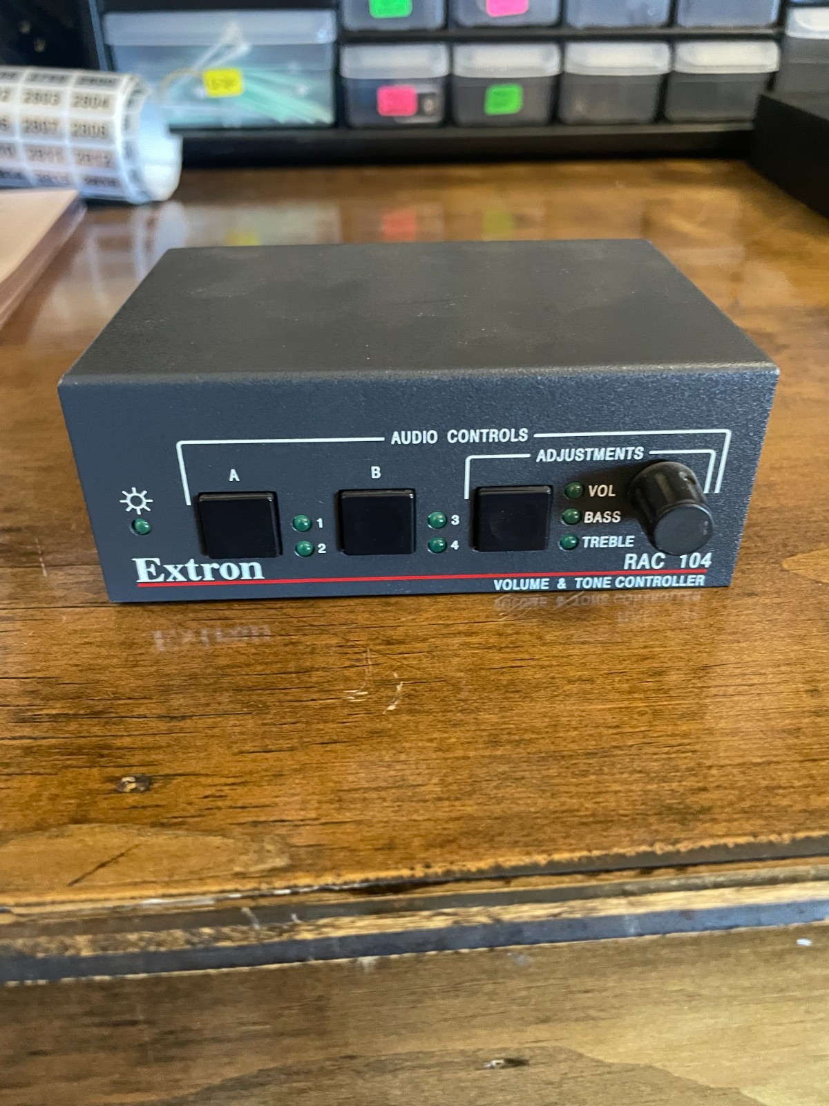 Extron RAC 104 Four-Channel Volume Tone Audio Controller - No Power Adapter