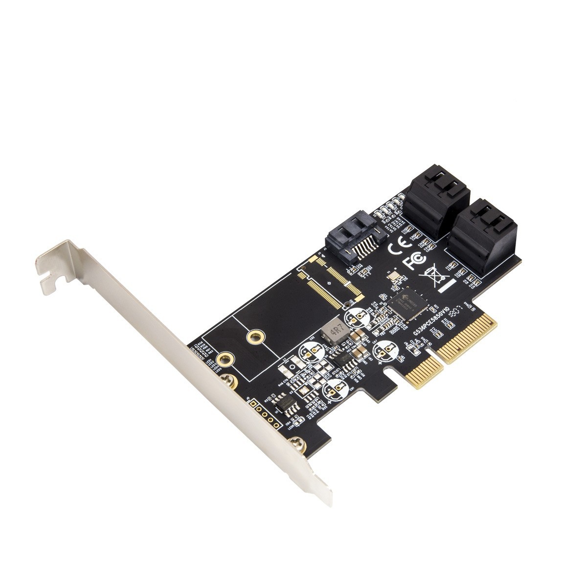 Open Box-5 port Non-RAID SATA III 6Gbp/s PCI-e x4 Controller Card - SI-PEX40139